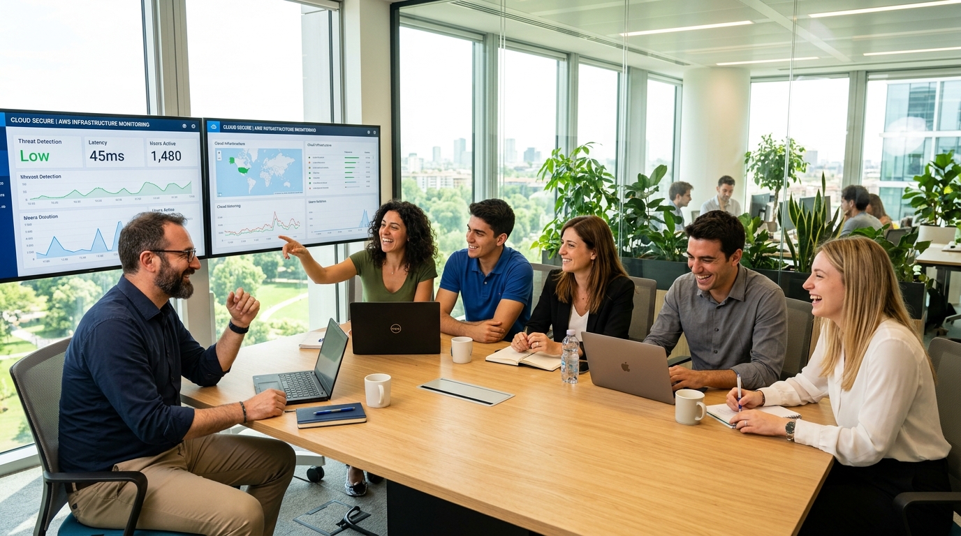 Team Infotel Business in riunione operativa su sistemi di Cyber Security
